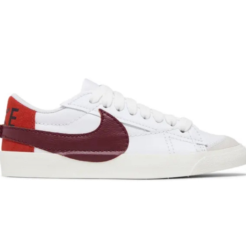 Nike Women’s Blazer Low '77 Jumbo 'White Dark Beetroot' size 8